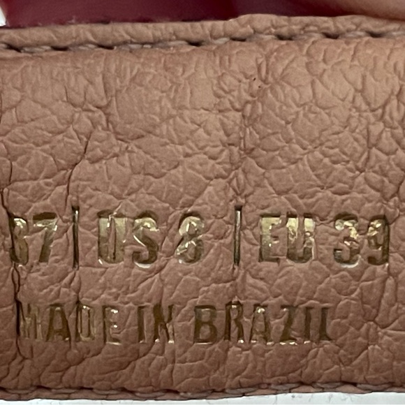 FARM Rio Summer Dream Pink & Orange Tropical Canvas Flatform Sandal. Size 8. New - Picture 7 of 8